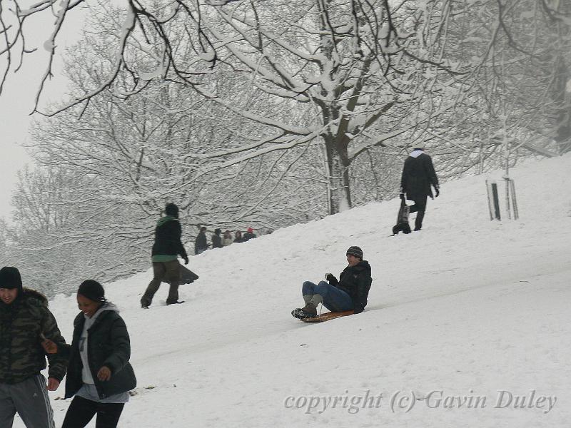 Tobogganing, Snow, Greenwich Park P1070380.JPG